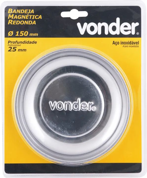 Bandeja magnética redonda, 150 mm VONDER  - Foto 2