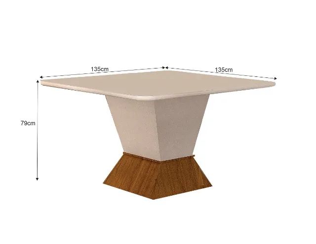 Mesa 8 Cadeiras Larissa 135x135 - Foto 2