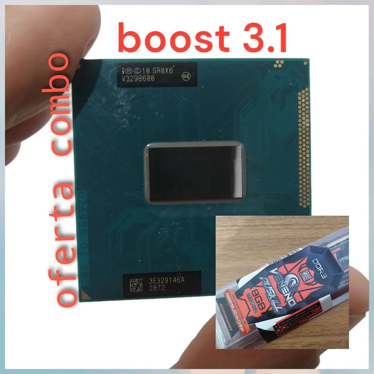 Processador i5 2450m with turbo foost 3.1  +. 8gb memória ddr3l 1600 UP grade