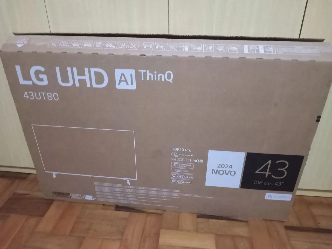 Caixa vazia para transportar Tvs 43 pol