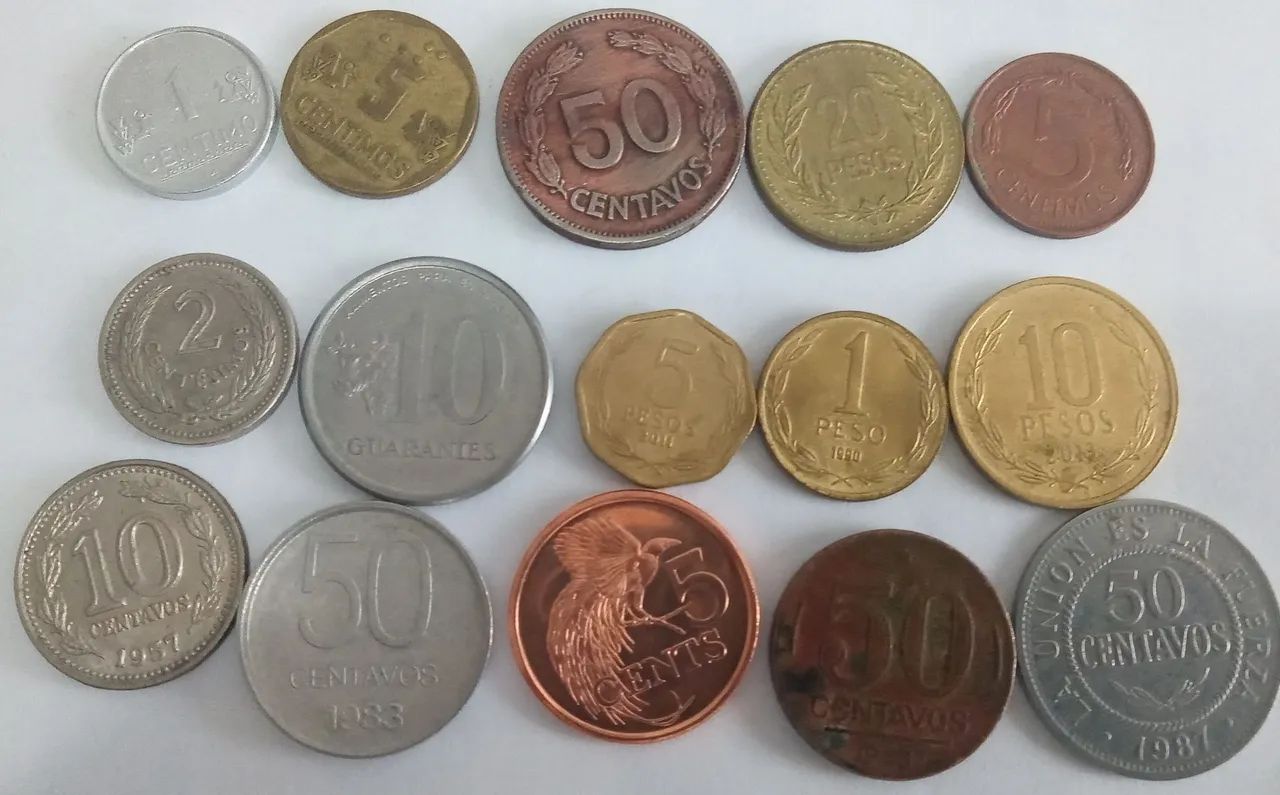 Coleção de Moedas América do Sul - Foto 4