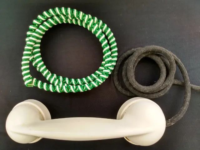 Telefone Standard Electric Antigo de Baquelite Branco - Foto 5