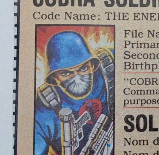 Comandos em Ação Filecard Cobra Importado