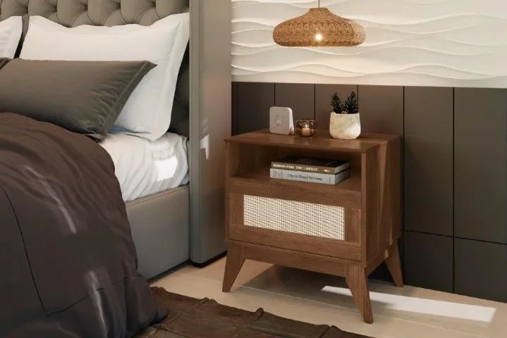 Mesa de Cabeceira CY Modelo Retrô ! Frete e Montagem Grátis. - Foto 3