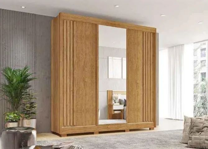 guarda roupa de casal + espelho[lançamento] - Foto 2