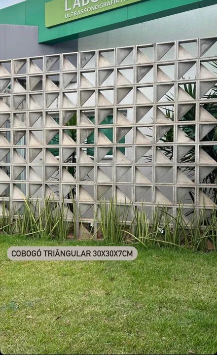 Cobogó triangular em concreto - Tijolo vazado - Foto 6