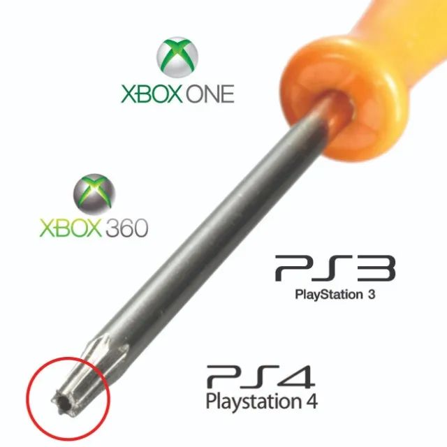 Chave Torx T8 com guia Ps3 Ps4 Controle Xbox 360 One - Foto 3