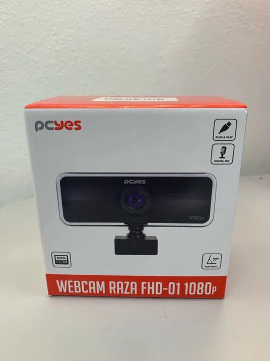 Webcam USB FullHD NOVA na Caixa
