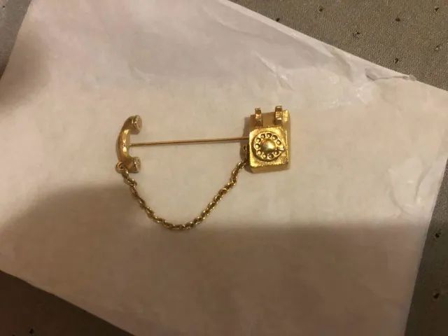 Broche Telefonista Avon Anos 70 Vintage Raridade Colecionador - Foto 4