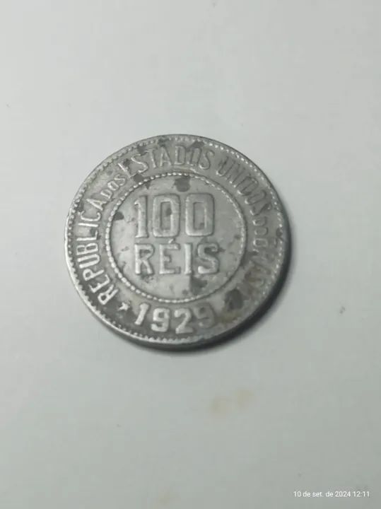 Moeda De 100 Réis De 1929 Brasil República Velha