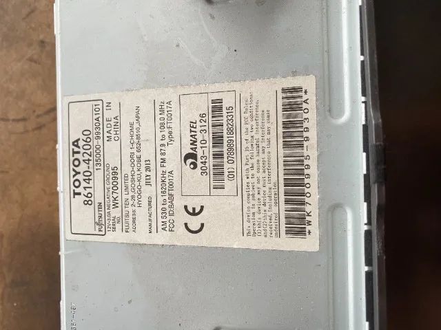 Multimidia Original Rav4 2013 a 2018 - Peças para carros, vans e