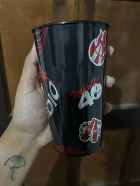 Copo Coca Cola Rock in Rio 40 anos edição colecionador