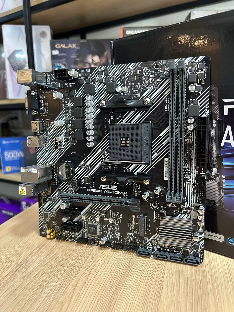 PLACA MAE ASUS PRIME A520M-K DDR4 SOCKET AM4 CHIPSET AMD A520 - Foto 2