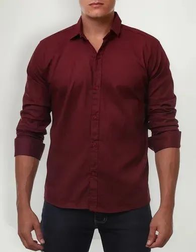 Camisa social vinho