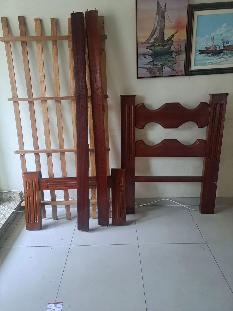 Cama de madeira maciça completa, móvel para a vida toda,