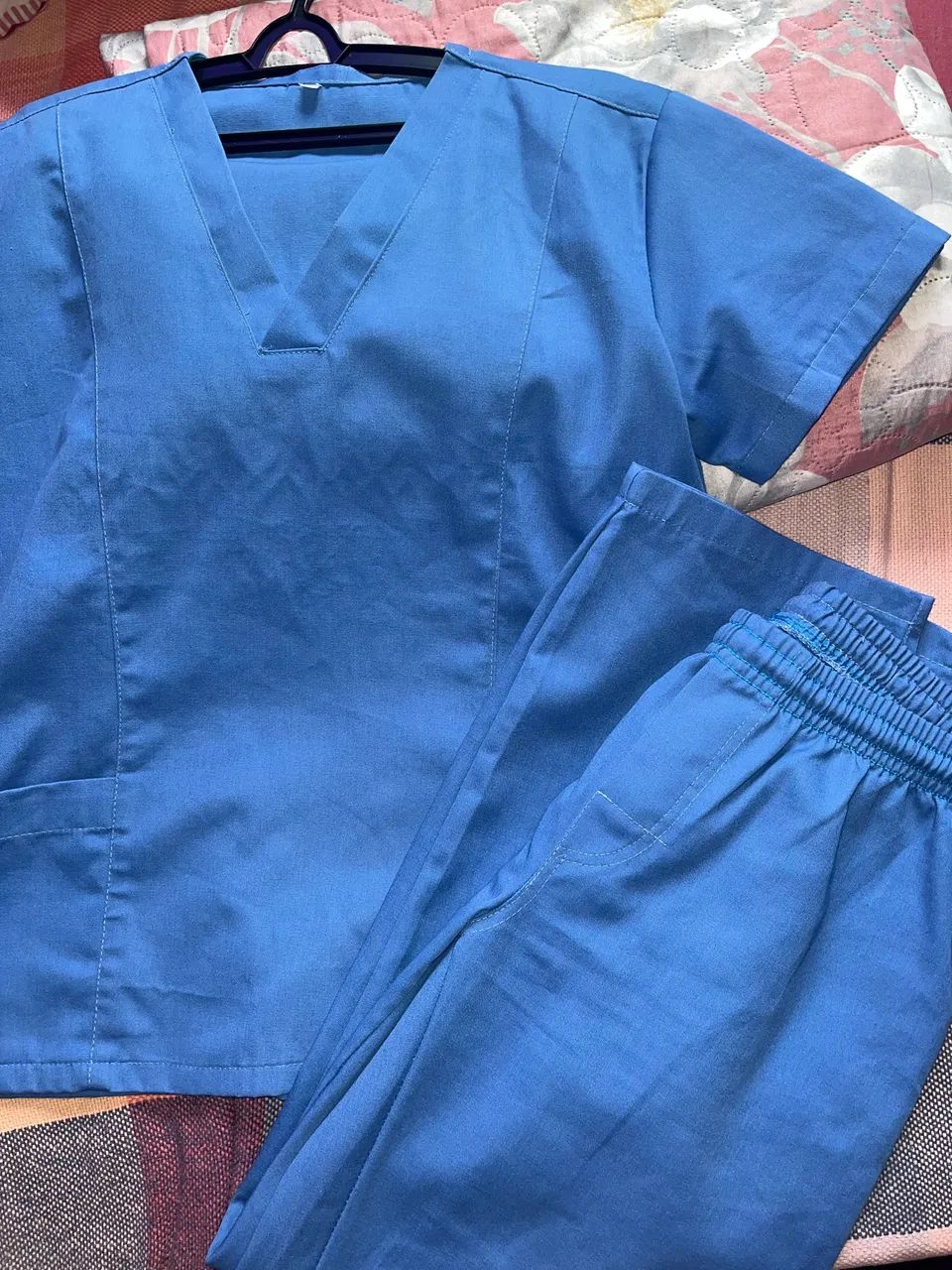 Pijama Cirúrgico AZUL malha Oxford TAM G Uniformes de