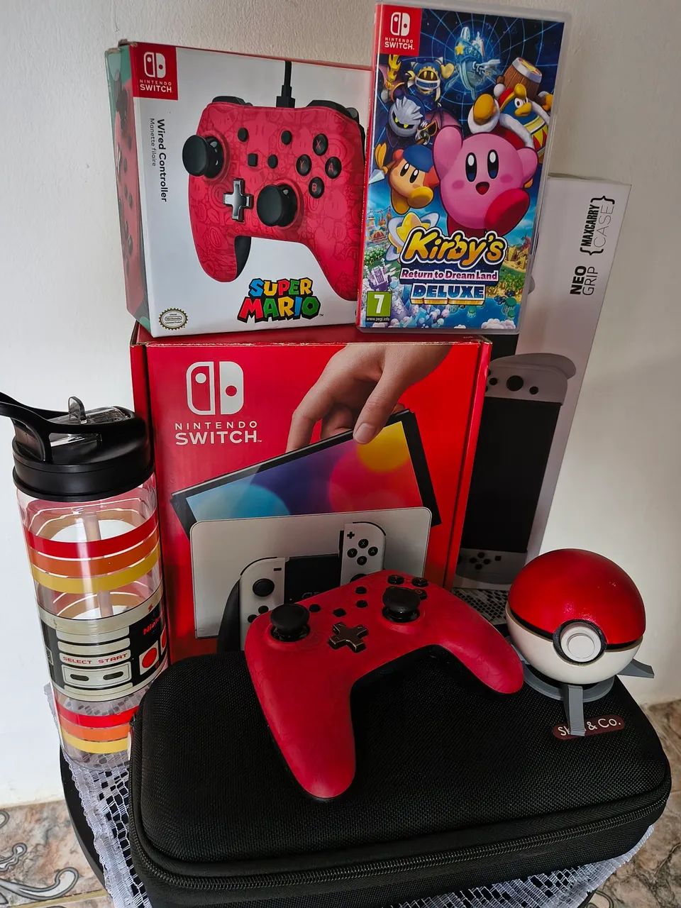 NINTENDO SWITCH OLED (BRANCO) *BLOQUEADO* - Foto 5