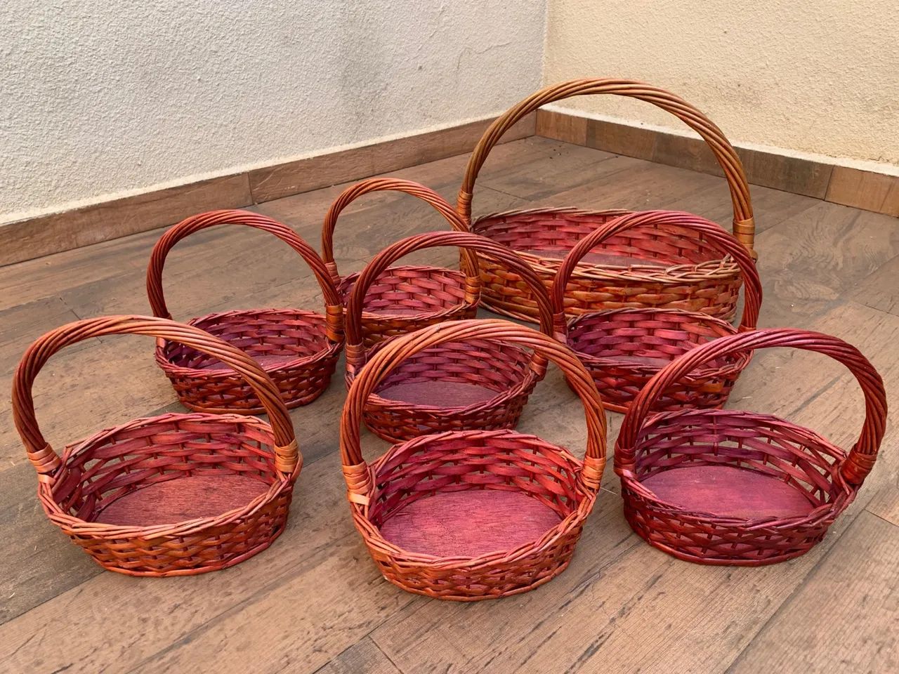 Cesta Decorativa Artesanal em Vime - Foto 6
