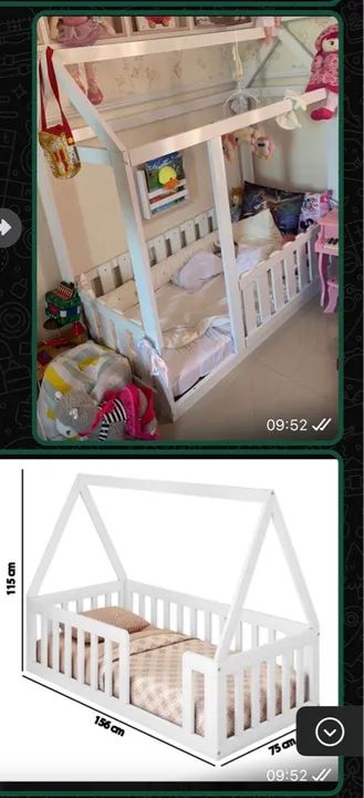 Cama Infantil com Cama Alta e Escorregador - Foto 2