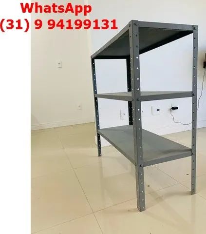 Estante de 1 Metro de Altura Funda 40cm de Profundidade com 3 Divisórias - Frete Grátis - Foto 5