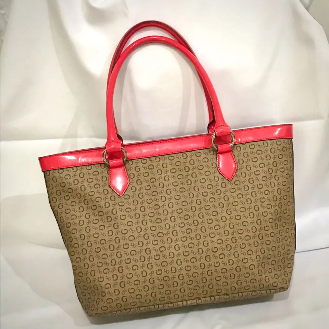 Bolsa Guess Original Monograma - Marrom e Rosa - Foto 2