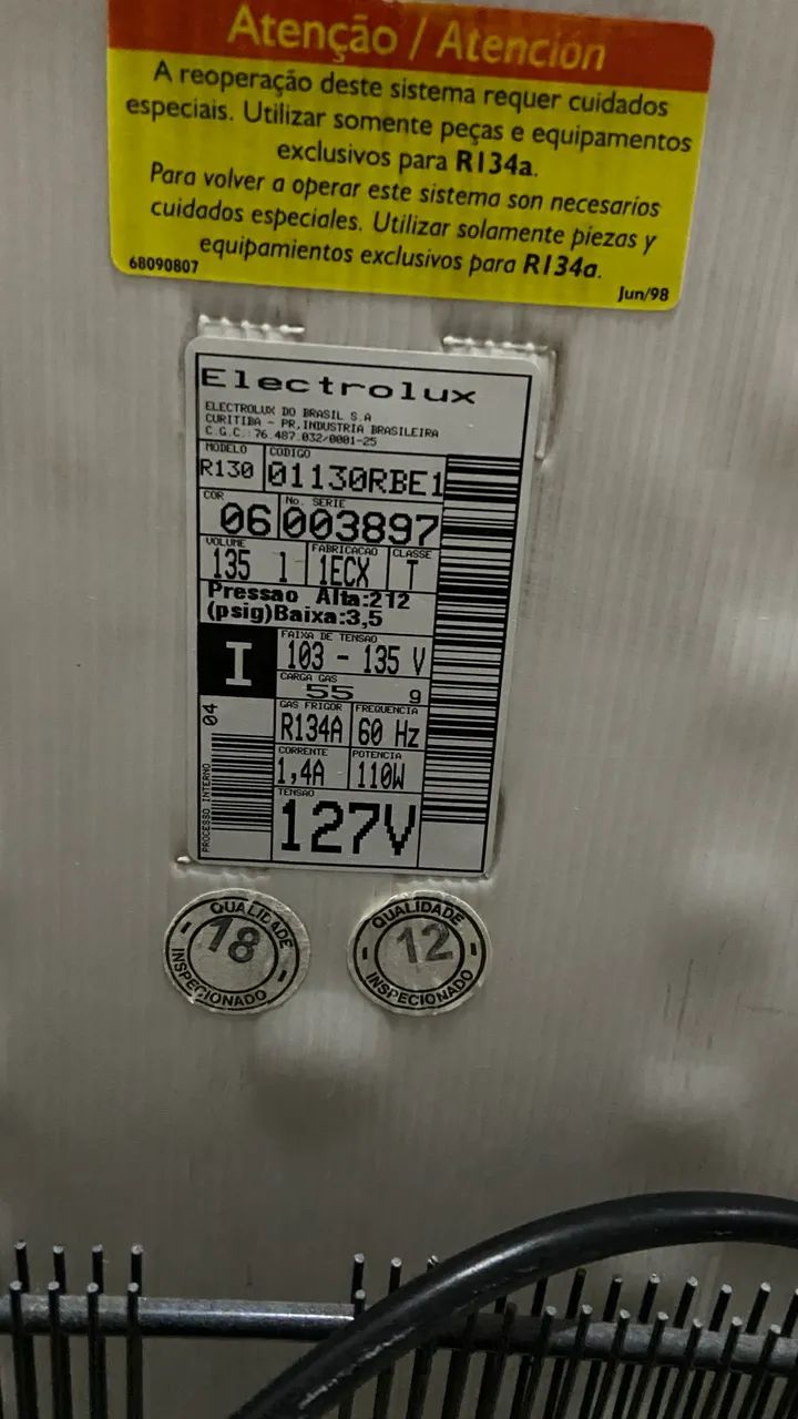 Frigobar Electrolux 135 Litros - Foto 5