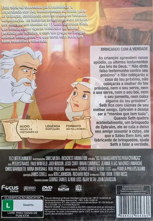 2 DVDs 'Os 10 Mandamentos para Crianças' Volumes 4 e 5 - Foto 5