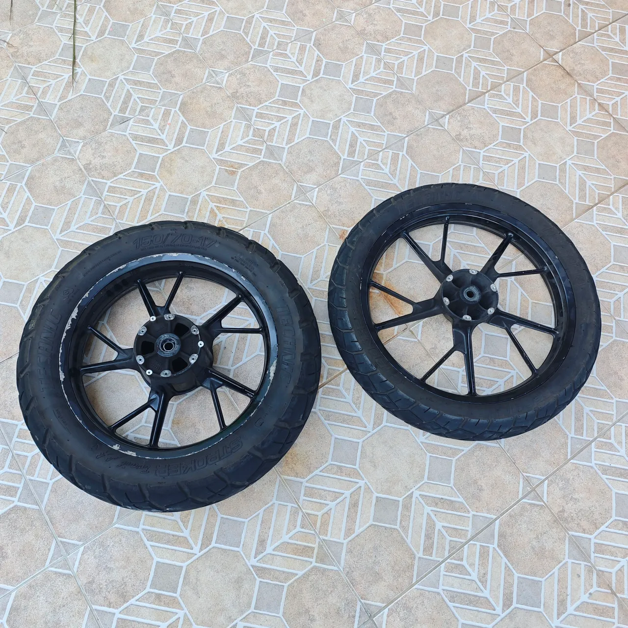 Rodas de liga originais leve moto bmw g650gs
