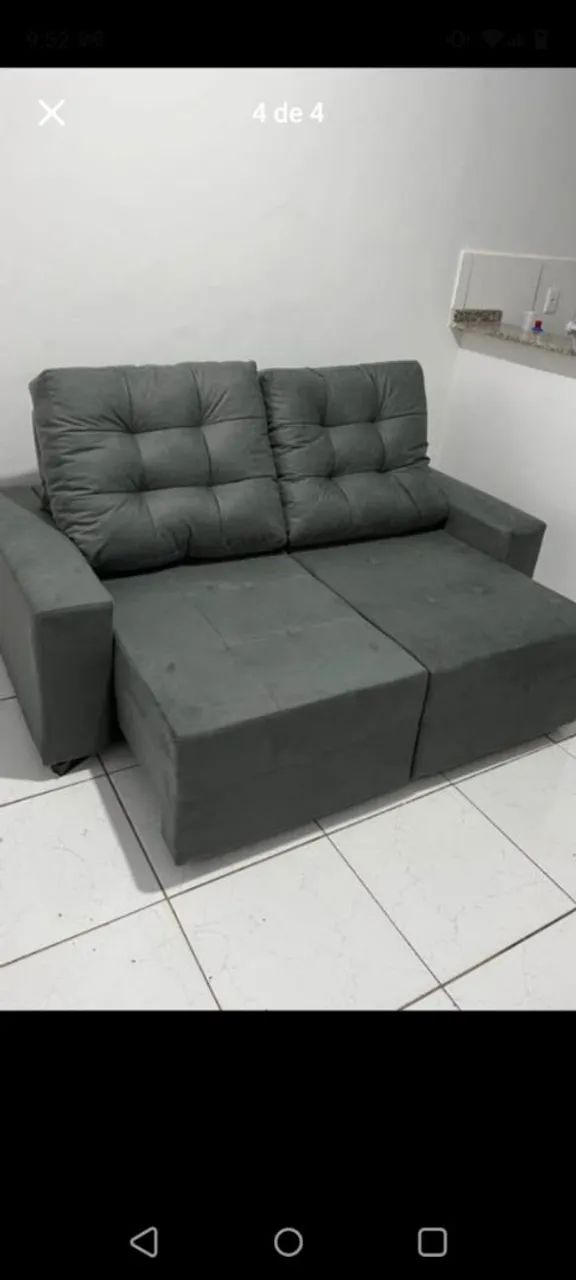Sofá Pequi Retrátil É Reclinável Novo Produto Na Caixa/Pronta Entrega 