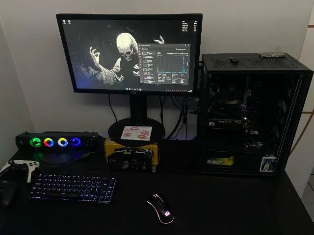 PC Gamer Ryzen 5 5600G 8GB Ram com RX550 Afox Dual Fan