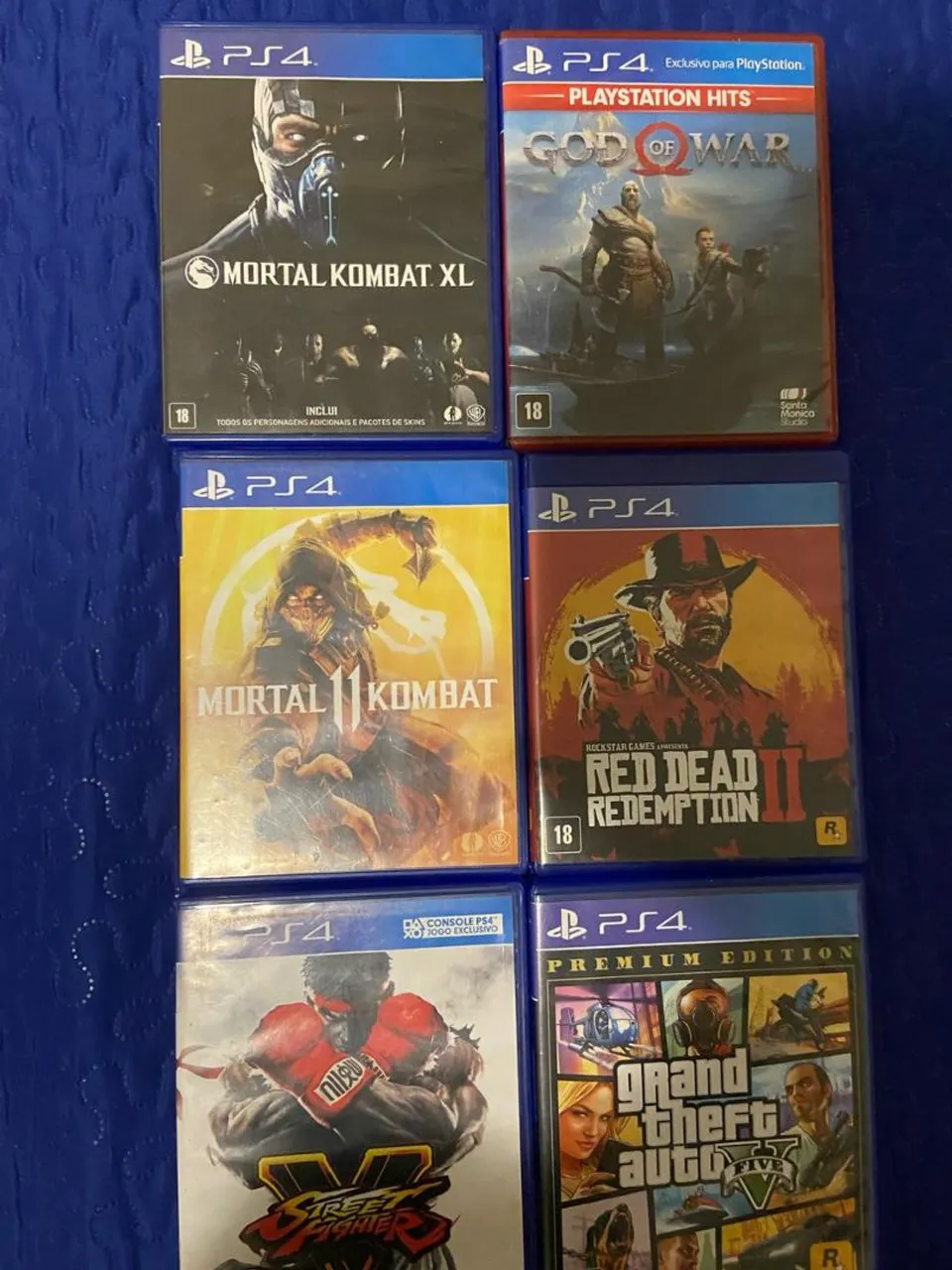 Jogos de PS4 - Mortal Kombat, God of War, Red Dead Redemption e outros