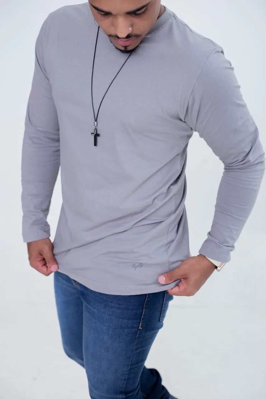 Camisa Manga Longa Masculina - Foto 2