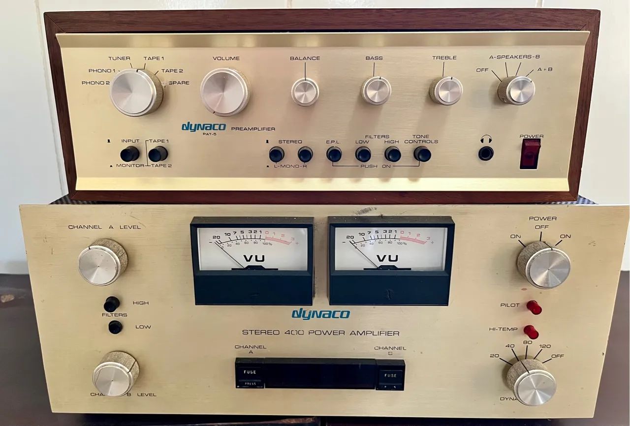 Dynaco PAT-5 e Stereo 400 - Amplificador Vintage