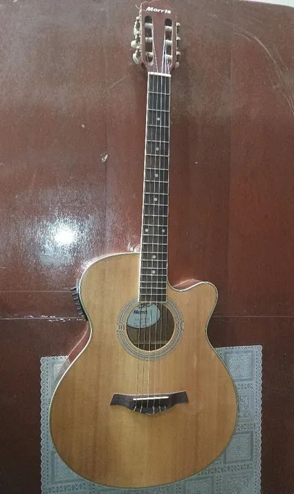 Violão Morris Eletroacústico Nylon Cutaway - Foto 2