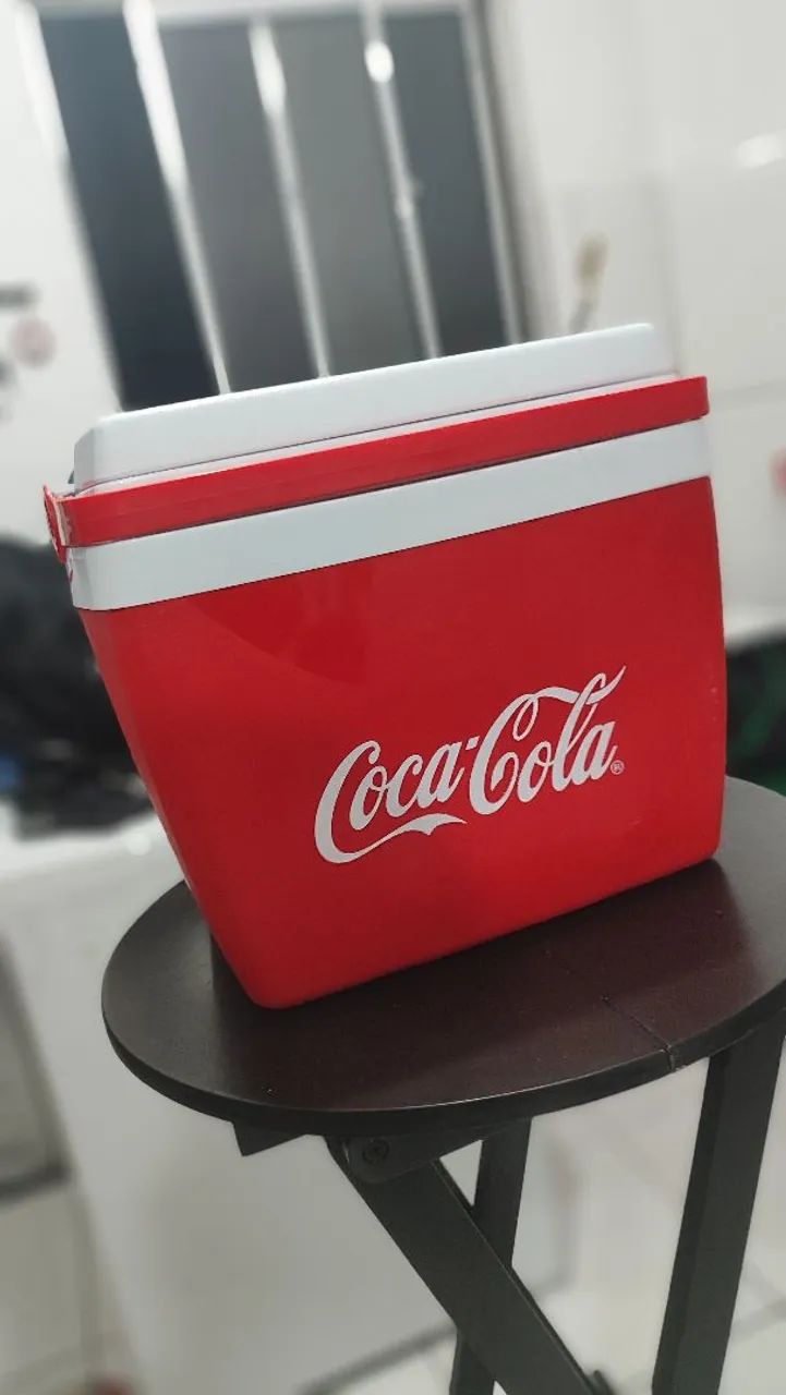 Caixa térmica Coca Cola 26L + Brinde (Leia a descrição)