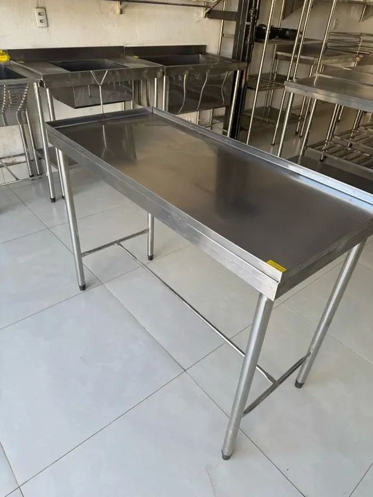 Mesa p/ corte de Frango em aço inox - Oferta - Foto 2