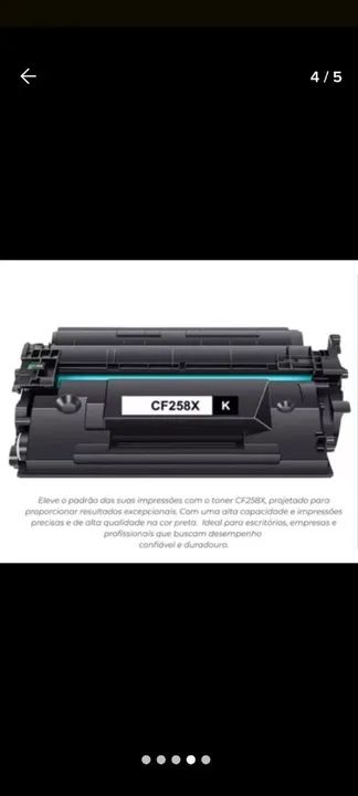 Toner HP CF258X Compatível com Chip - Novo - Foto 2