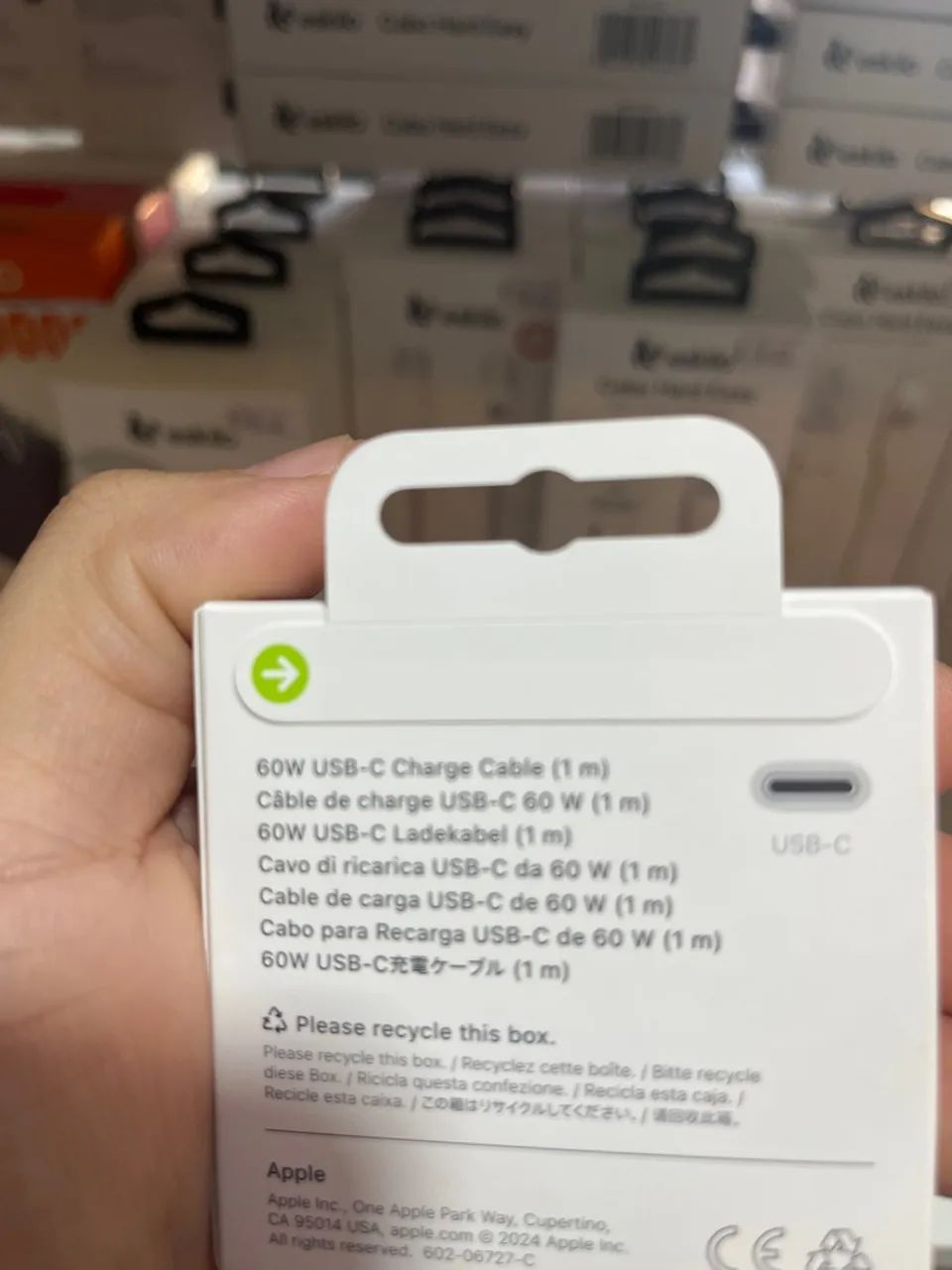 Cabo USB-C 60W Apple Original - 1 ano de garantia - Foto 3