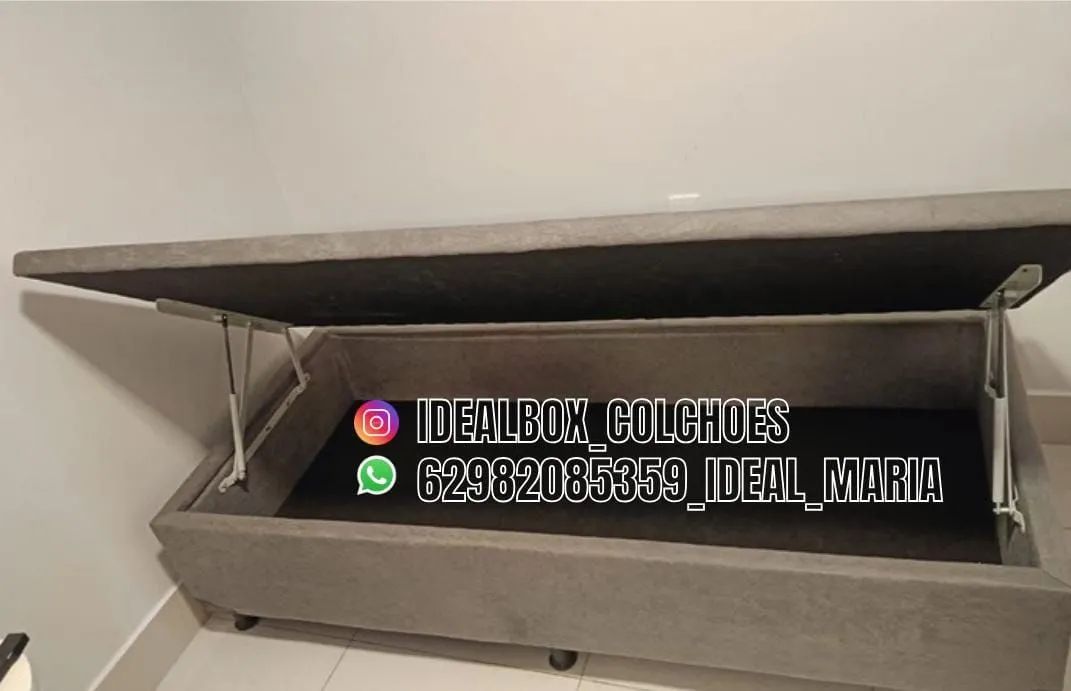 BOX BAÚ SOLTEIRO 88X188 IDEAL BOX  - Foto 2