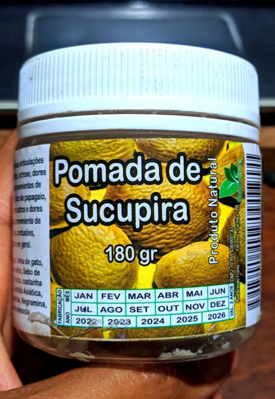 Relaxante Pomada de Sucupira para Massagens