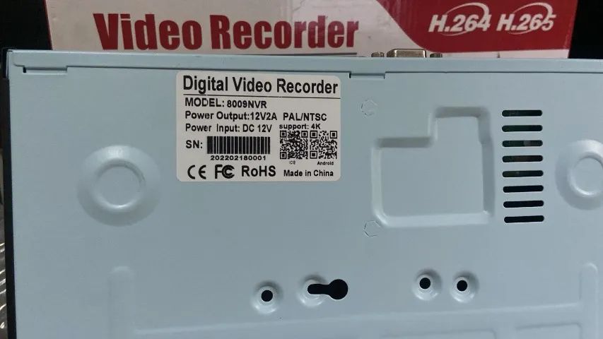 Gravador de Vídeo Digital DVR 8009NVR - Novo, nunca usado - Foto 3