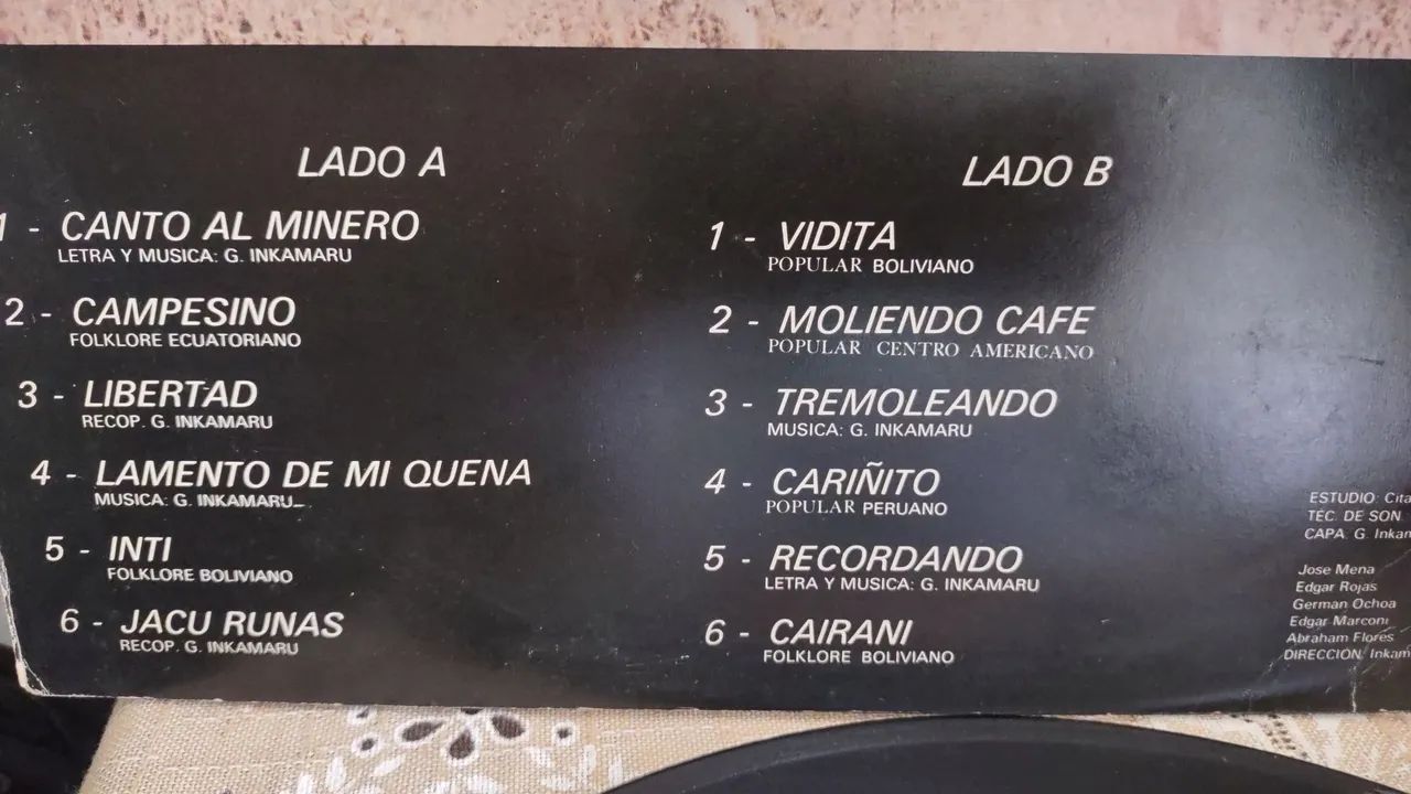 LP Disco de Vinil Canto a los pueblos andinos - Foto 5