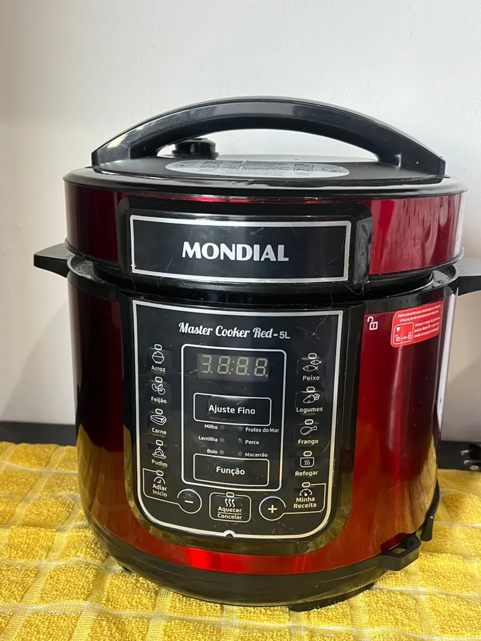 Panela de Pressão Elétrica Mondial Master Cooker Red