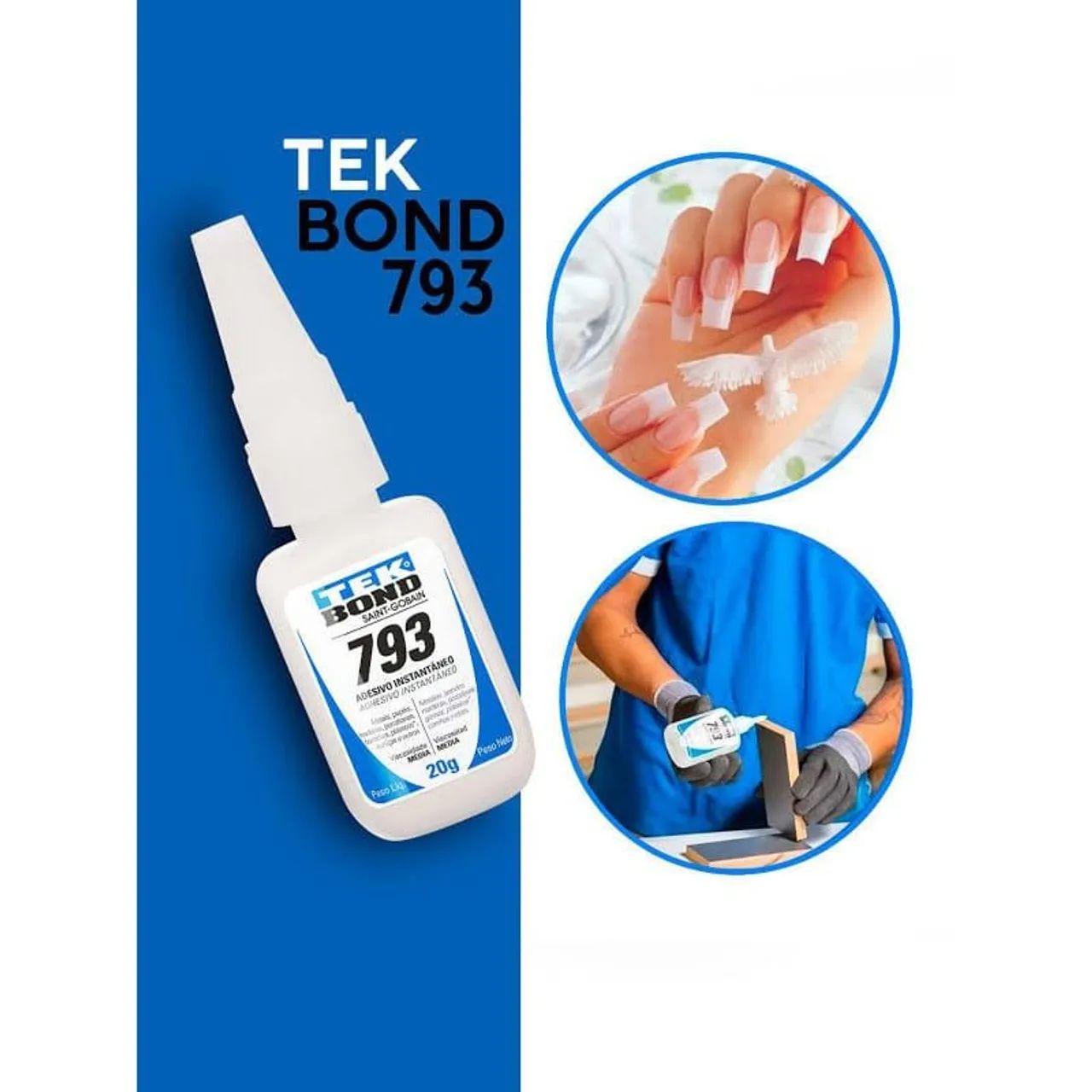 Cola Tek Bond 793 20g - Instantânea - Foto 3