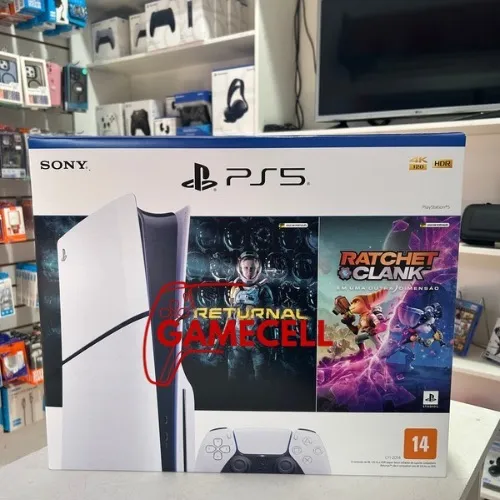 PS5 SLIM DIGITAL NOVO LACRADO COM JOGOS + BRINDES LOJA EM BH