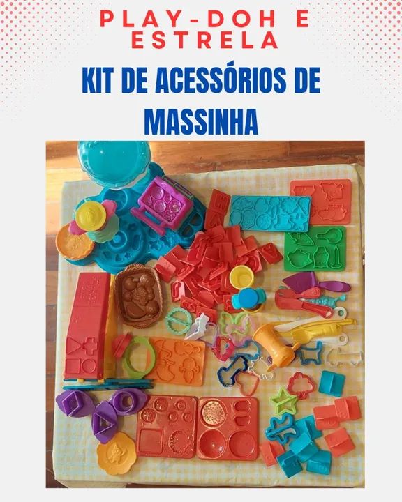 Play-Doh e Estrela -Kit de Acessórios de Massinha