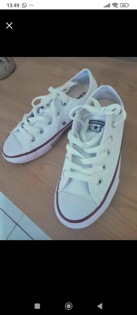 Tênis All Star branco n°30/32