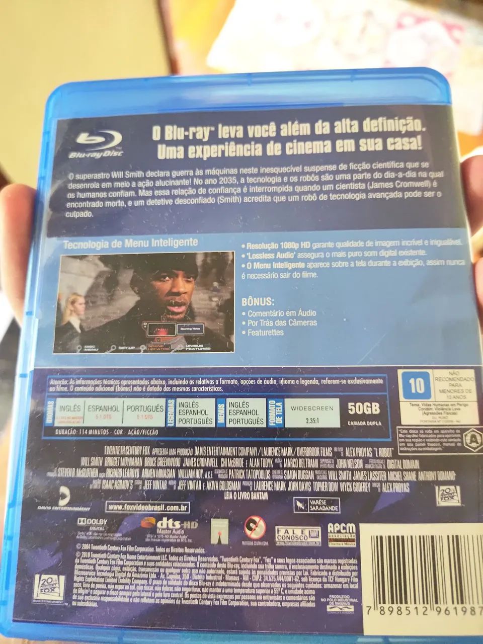 Bluray eu, robô will smith (novo) - Foto 2