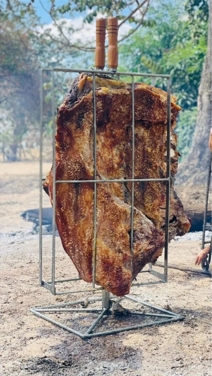 Espeto para costelão fogo de chão, churrasco, churrasqueira. - Foto 3