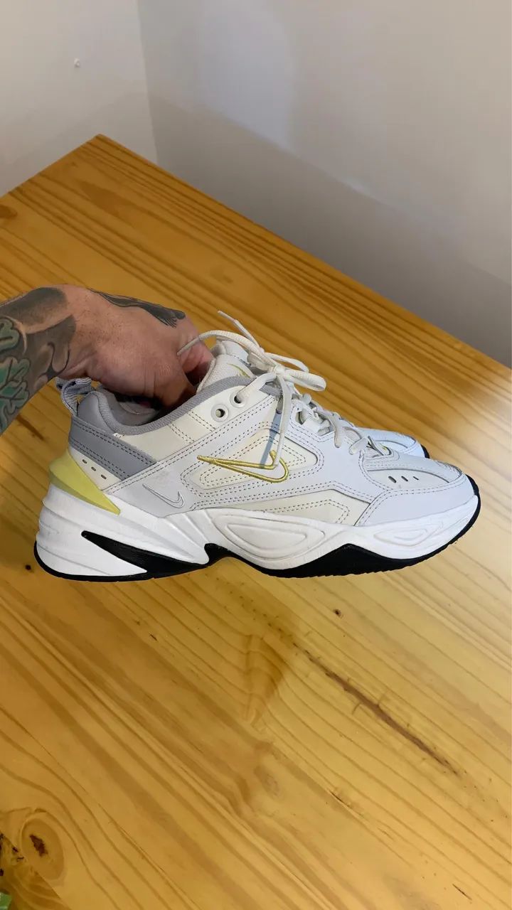 nike m2k tekno platinum tint celery